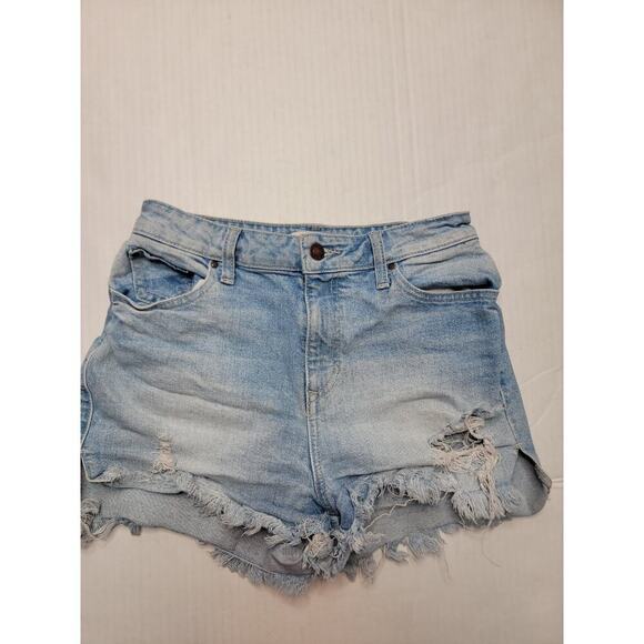Guess Denim Shorts Womens Size 27 Cut-off High Rise Fray Distressed - Picture 2 of 7